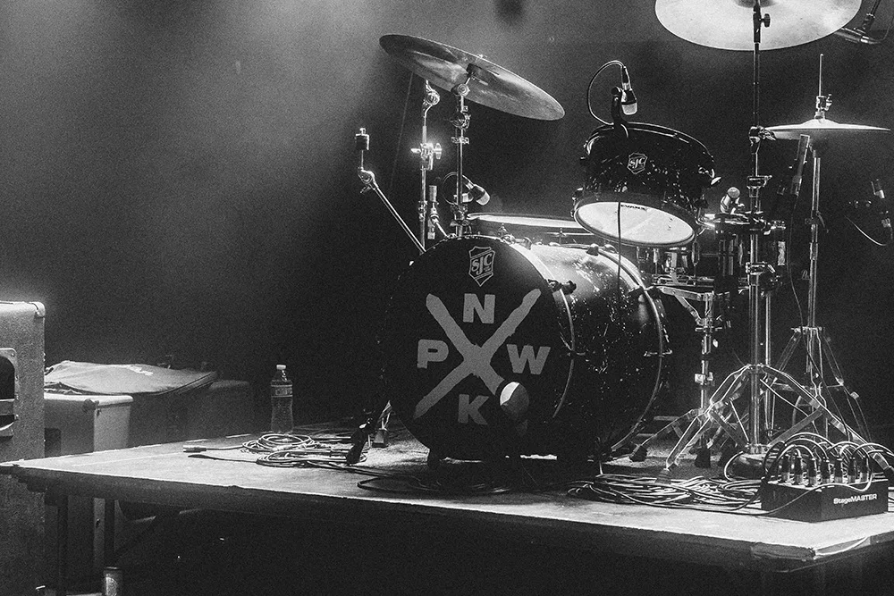 PNWK drum kit on stage